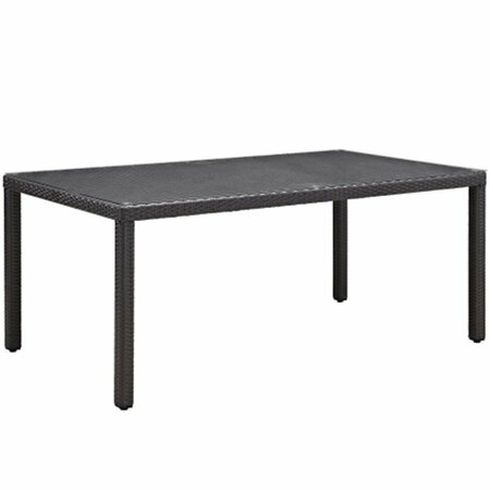 EAST END IMPORTS Convene 70 in. Outdoor Patio Dining Table- Espresso EEI-1919-EXP